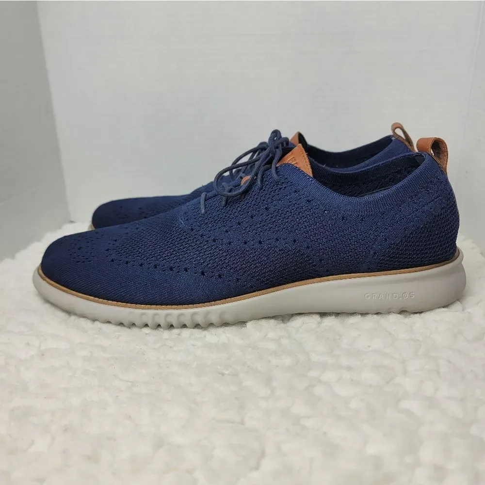 Cole Haan 2.Zerogrand Mens Oxford Shoes Size 15 Navy Stitchlite Wingtip C27562